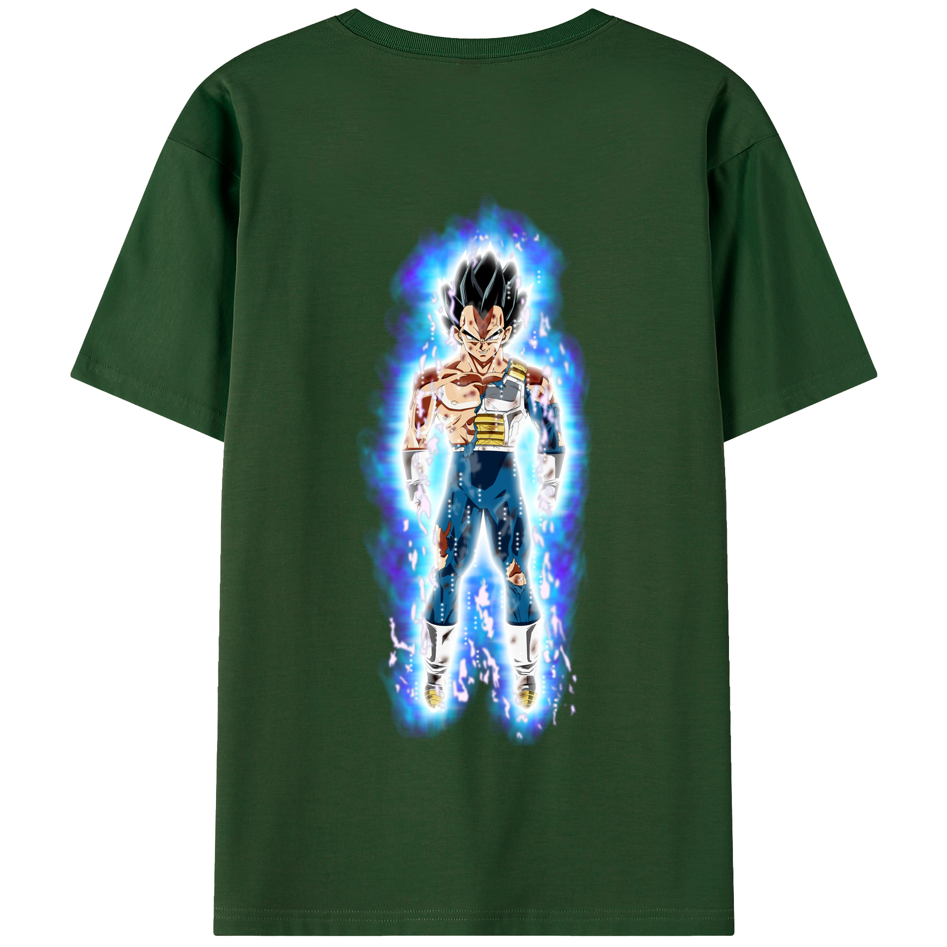（画像用） ドラゴンボール ベジータ四世（Bejīta Yonsei）DRAGON BALL Vegeta IV 綿100％半袖Tシャツ（背面プリント）